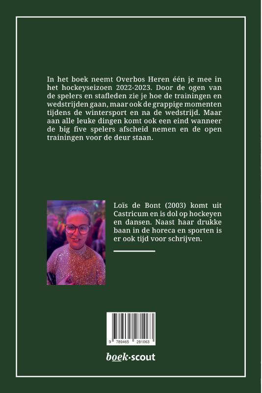 Achterkant van Hockeyafscheid van Heren één