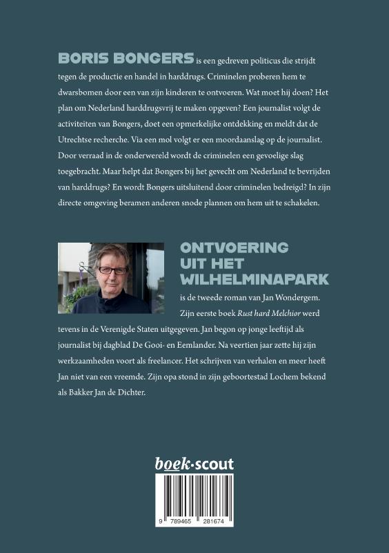 Achterkant van Ontvoering uit het Wilhelminapark