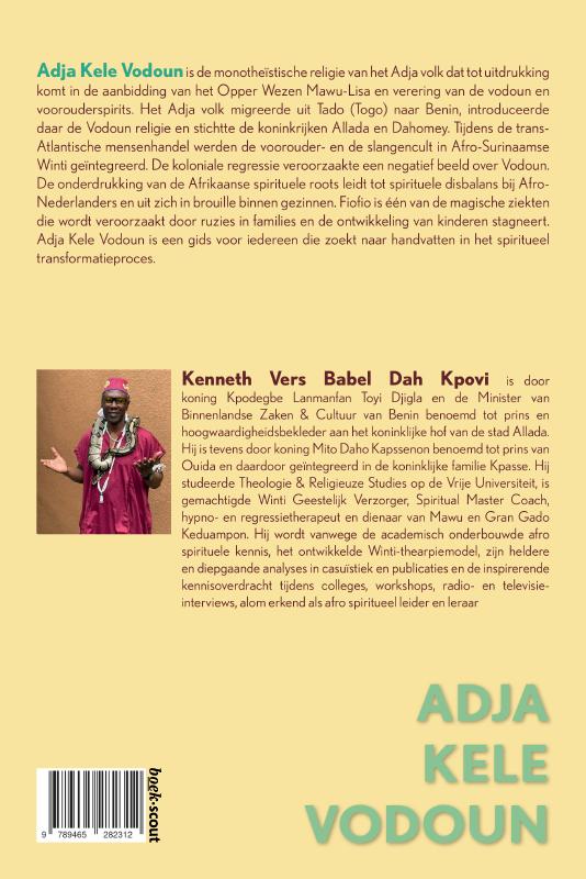 Achterkant van Adja Kele Vodoun