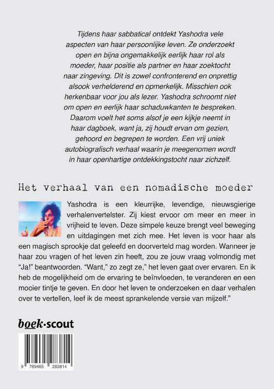 Achterkant van Steeds op reis, overal thuis