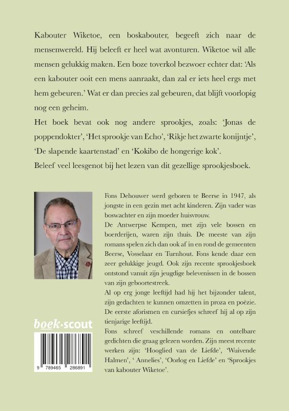 Achterkant van Sprookjes van kabouter Wiketoe