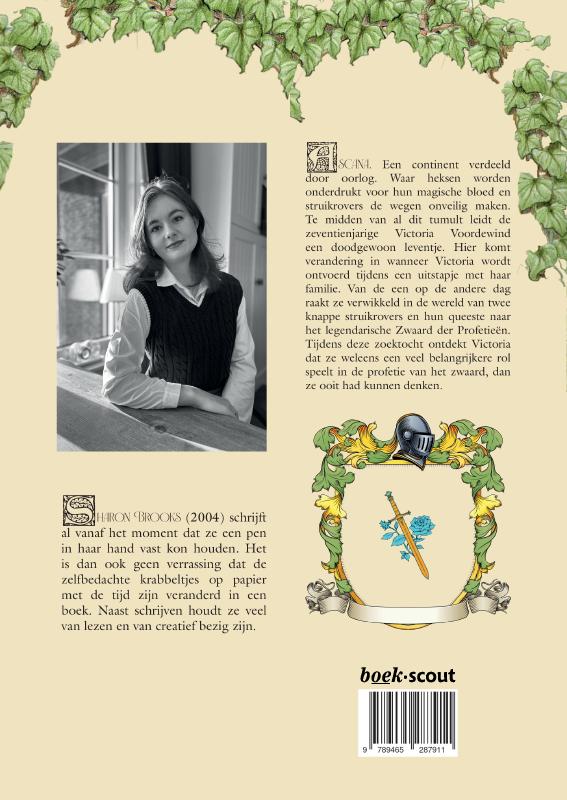 Achterkant van Victoria en het zwaard der profetieën