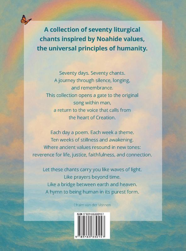 Achterkant van We are Seventy Noahide Piyutim