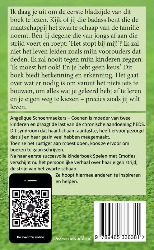 Achterkant van De strijd van het zwarte schaap