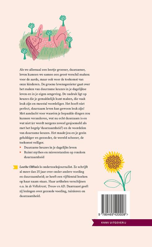 Achterkant van De groene levensgenieter