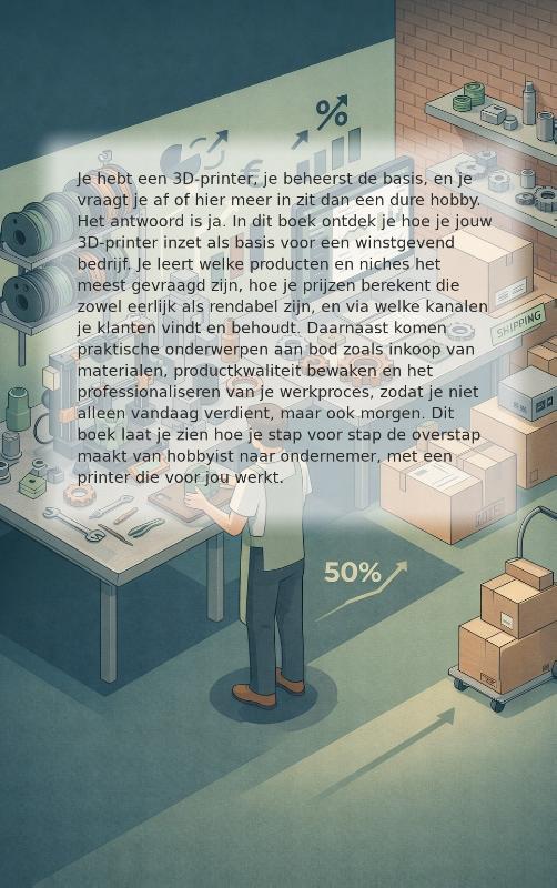Achterkant van Geld verdienen met custom 3D-printen