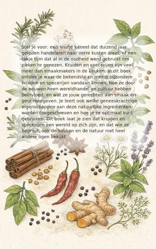 Achterkant van Alles over kruiden en specerijen