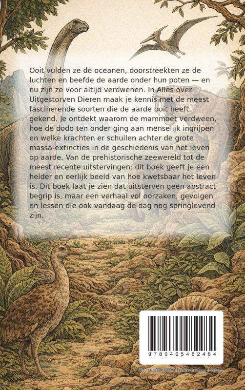 Achterkant van Alles over Uitgestorven Dieren
