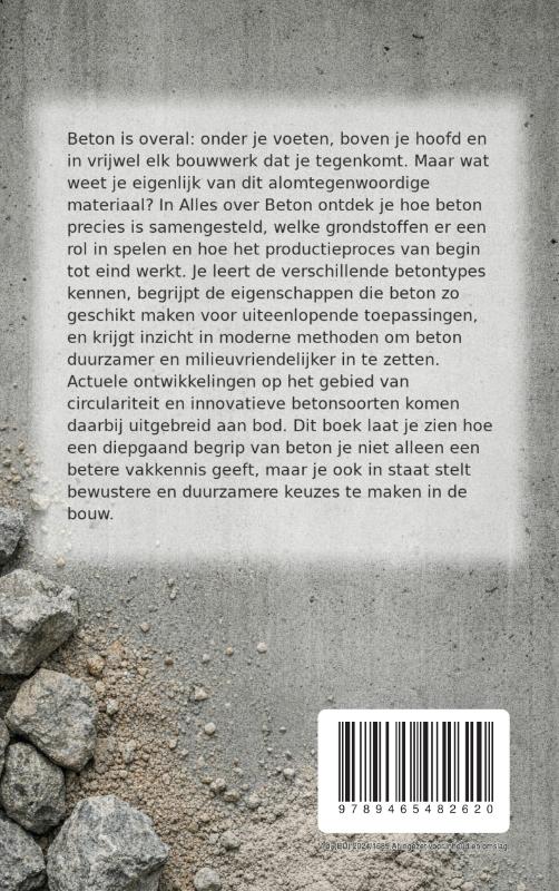 Achterkant van Alles over Beton
