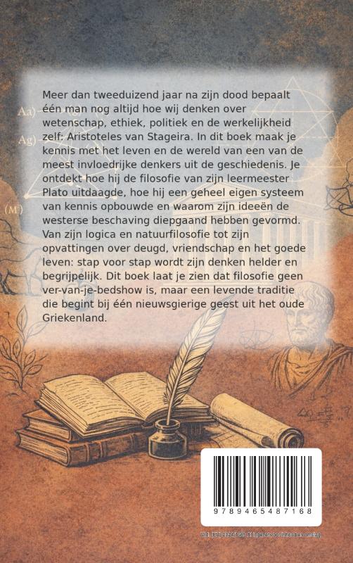 Achterkant van Alles over Aristoteles
