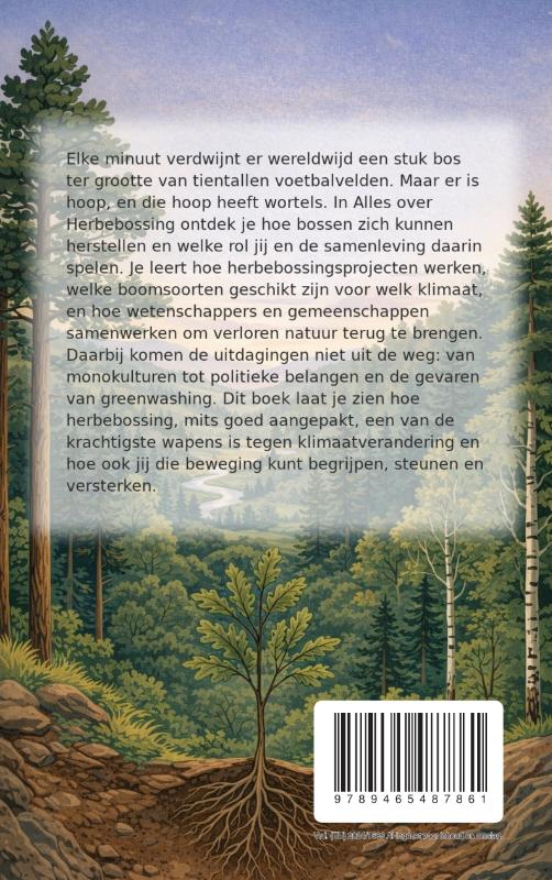 Achterkant van Alles over Herbebossing