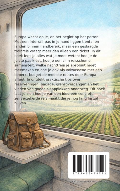 Achterkant van Interrail voor Volwassenen