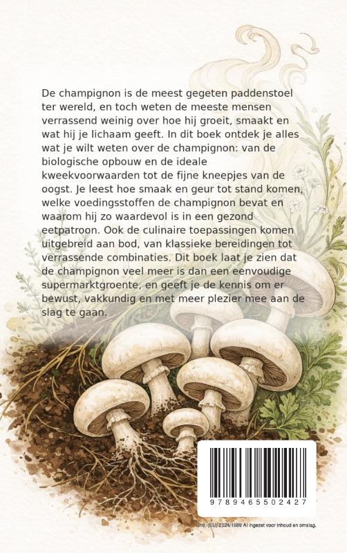 Achterkant van Alles over de Champignon