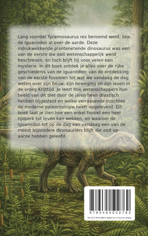 Achterkant van Alles over de Iguanodon