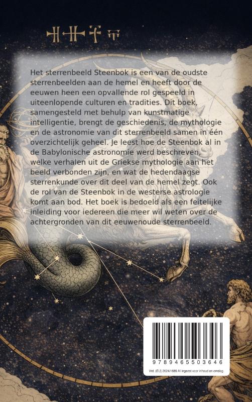 Achterkant van Het sterrenbeeld Steenbok