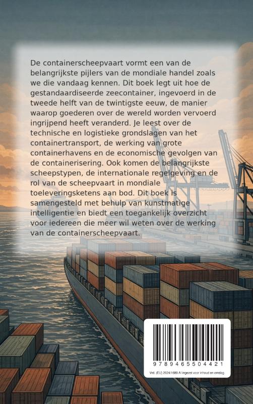 Achterkant van Containerscheepvaart