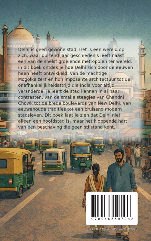 Achterkant van Alles over Delhi