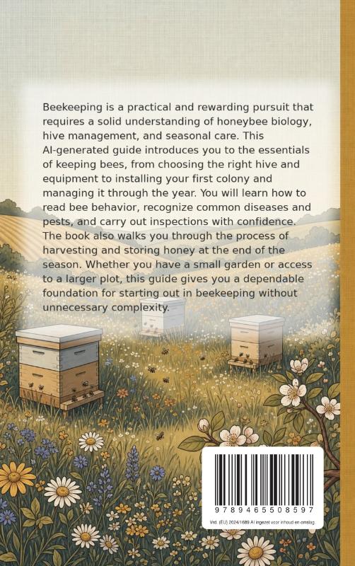 Achterkant van The Beginner's Guide to Bee Keeping