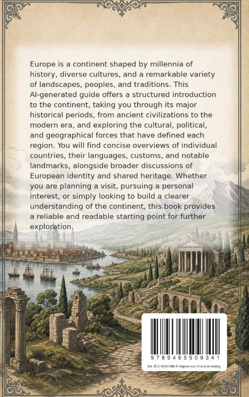 Achterkant van Discovering Europe
