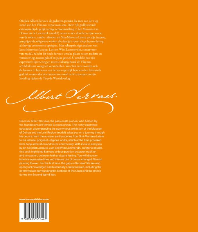 Achterkant van Albert Servaes. Pionier van het expressionisme