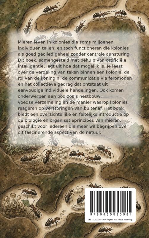 Achterkant van Hoe mieren een kolonie organiseren