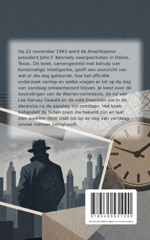 Achterkant van De aanslag op John F. Kennedy in Dallas