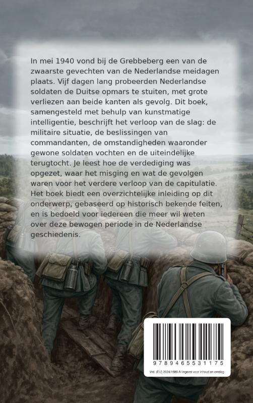 Achterkant van De Slag om de Grebbeberg
