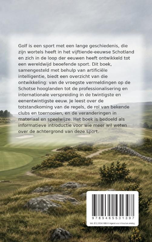 Achterkant van De geschiedenis van het golf
