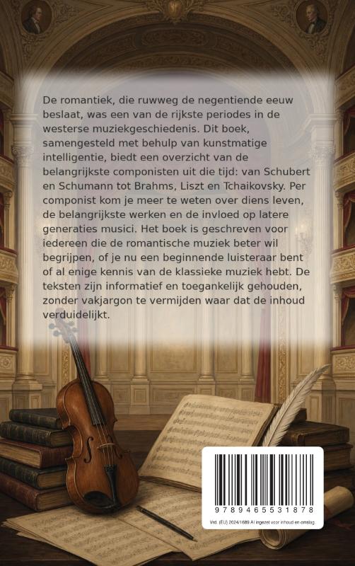 Achterkant van De grote componisten van de romantiek