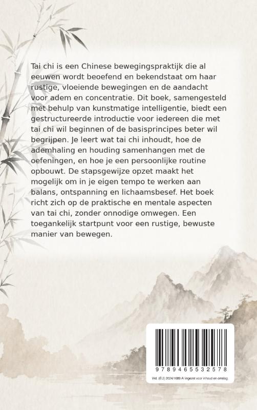 Achterkant van Tai chi voor lichaam en geest