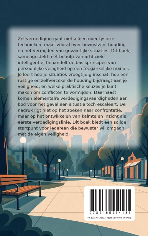 Achterkant van Zelfverdediging zonder geweld te zoeken
