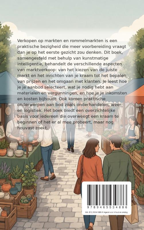 Achterkant van Verkopen op markten en rommelmarkten