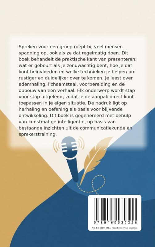 Achterkant van Van zenuwachtig naar overtuigend spreker