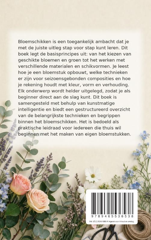 Achterkant van Beginnen met bloemschikken
