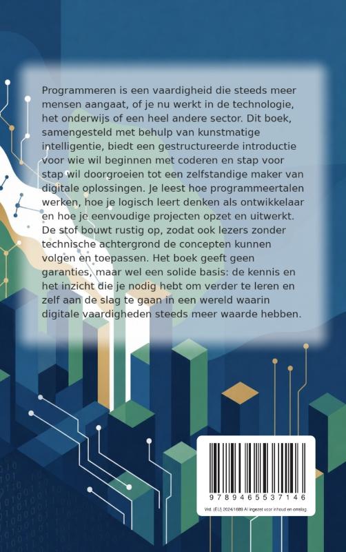 Achterkant van Een nieuwe wereld openen door te leren coderen