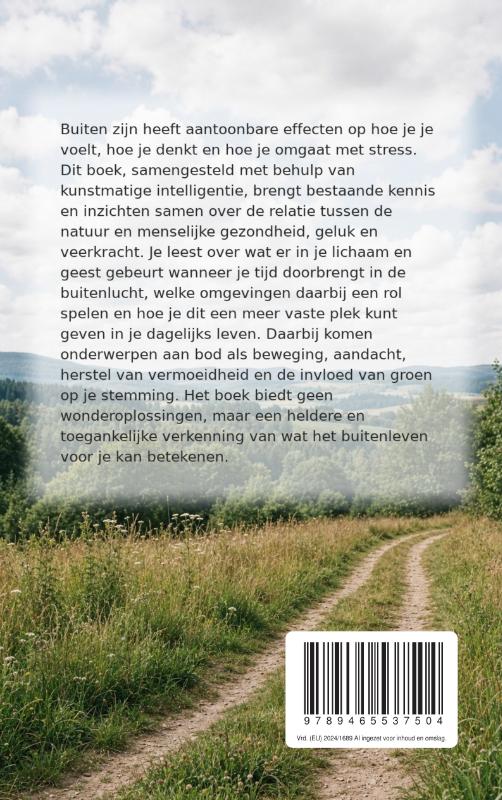 Achterkant van De vrijheid van het buitenleven