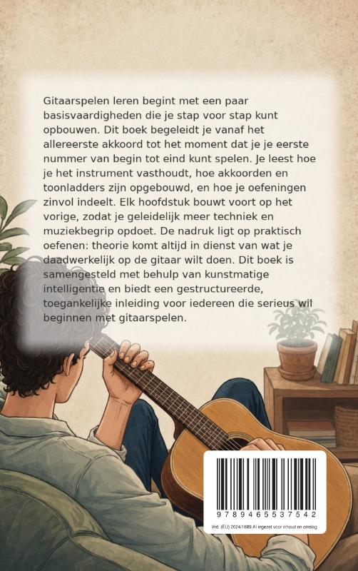 Achterkant van Beginnen met gitaarspelen