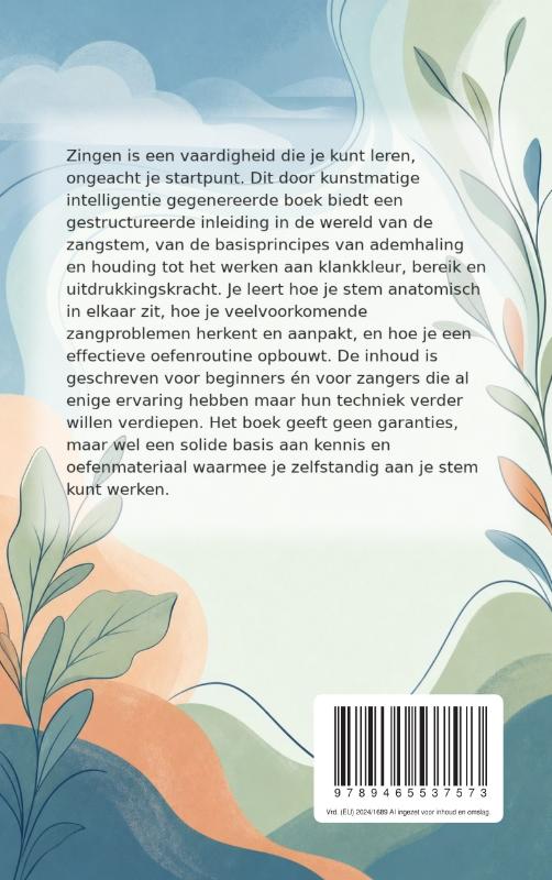 Achterkant van Je zangstem ontdekken en ontwikkelen