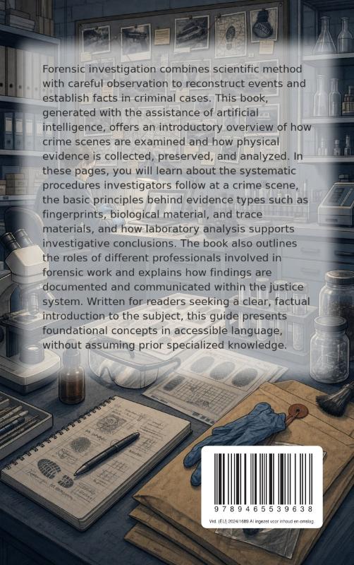 Achterkant van All About Forensic Investigation
