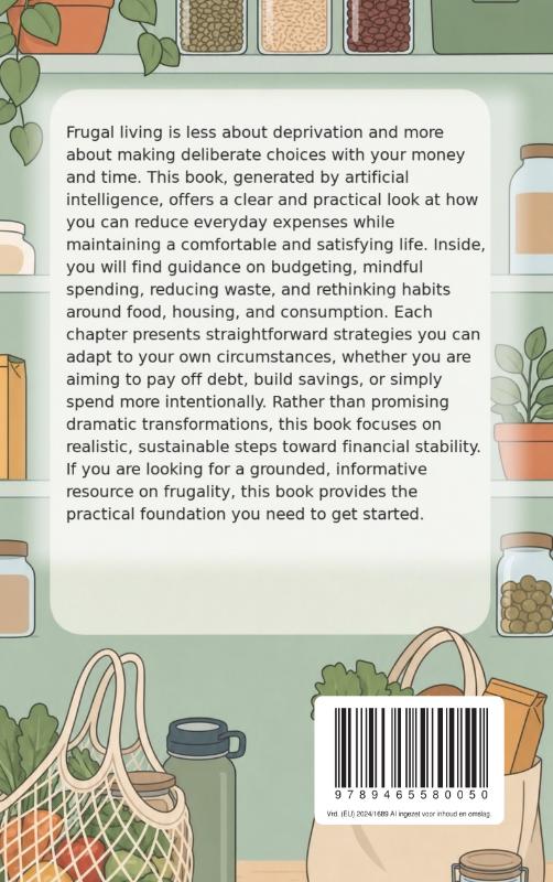 Achterkant van Building a Frugal Lifestyle