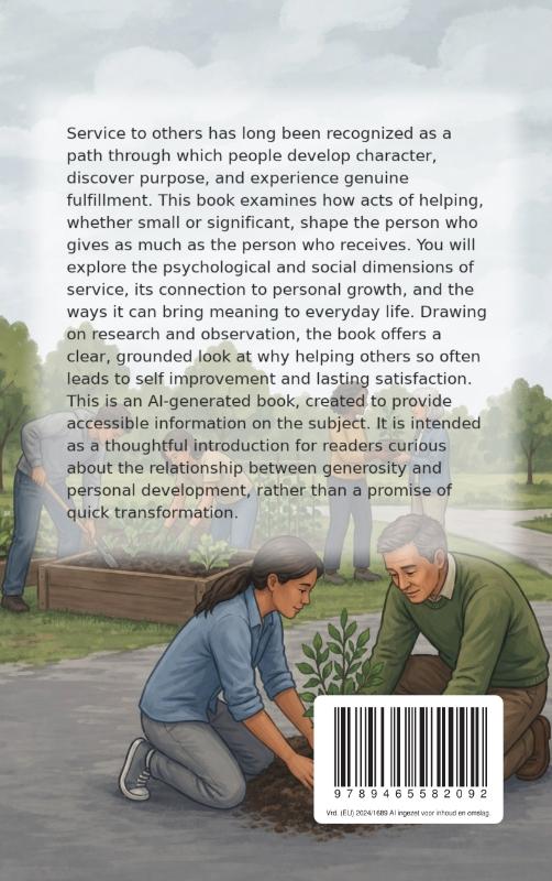Achterkant van Helping Others and Growing in the Process