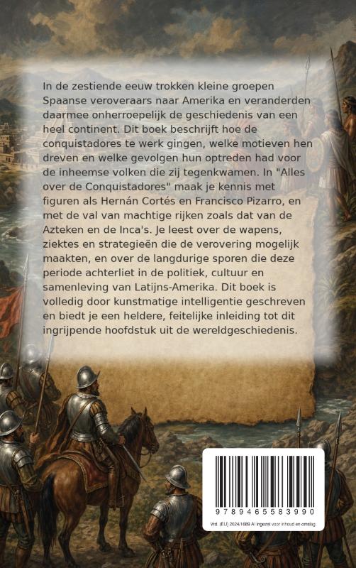 Achterkant van Alles over de Conquistadores