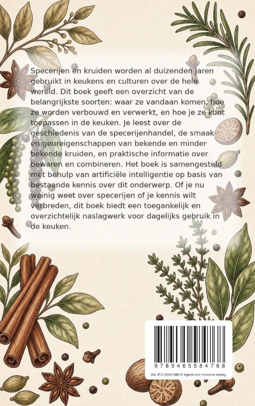 Achterkant van Alles over Specerijen