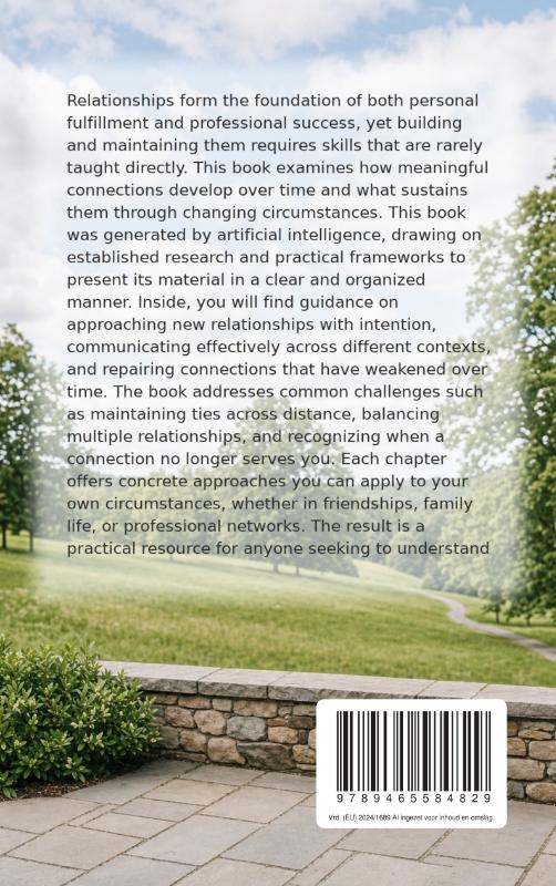 Achterkant van A Lifetime of Valuable Connections