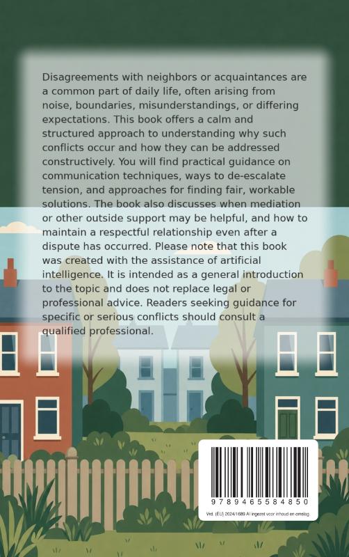 Achterkant van Conflicts with Neighbors or Acquaintances