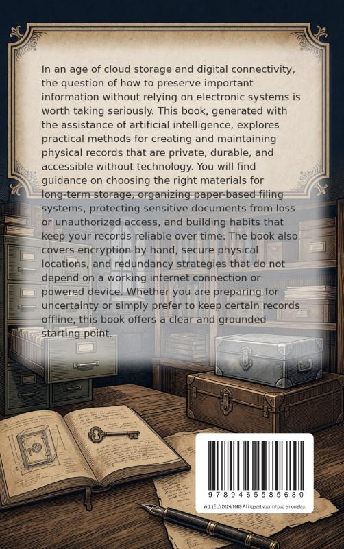Achterkant van The Analog Vault: How to Store Information Offline and Securely