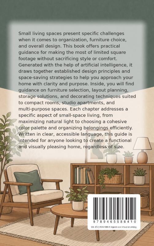 Achterkant van Small Living, Smart Decorating