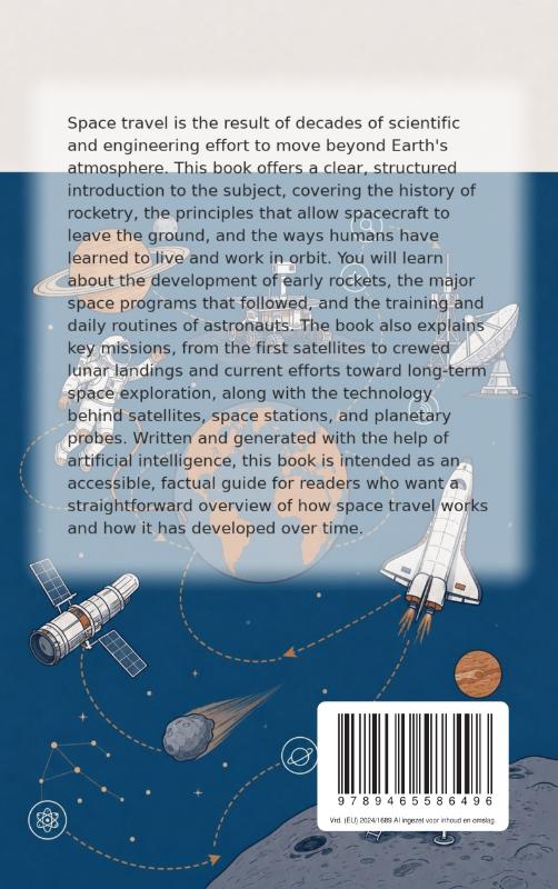 Achterkant van All About Space Travel