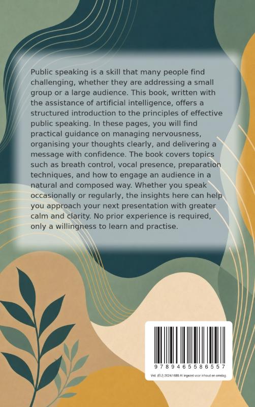 Achterkant van Speaking Without Fear