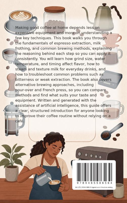 Achterkant van Coffee Like a Barista at Home